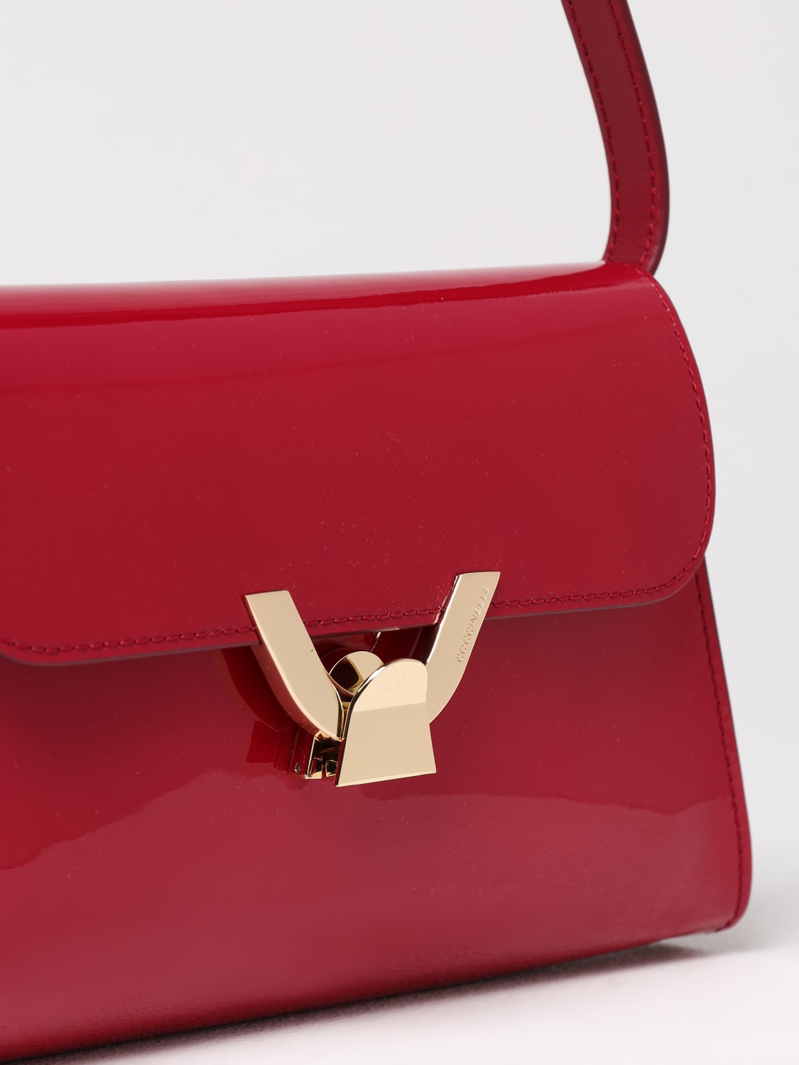 COCCINELLE MINITASCHE: Schultertasche damen Coccinelle, Weinrot - Img 3