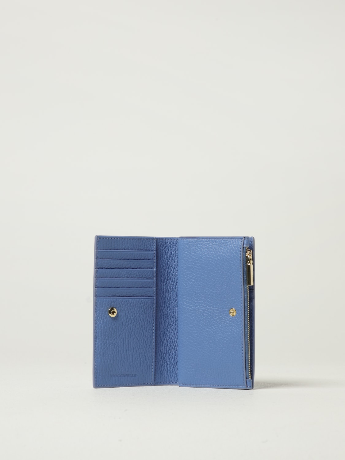 COCCINELLE WALLET: Wallet woman Coccinelle, Gnawed Blue - Img 2