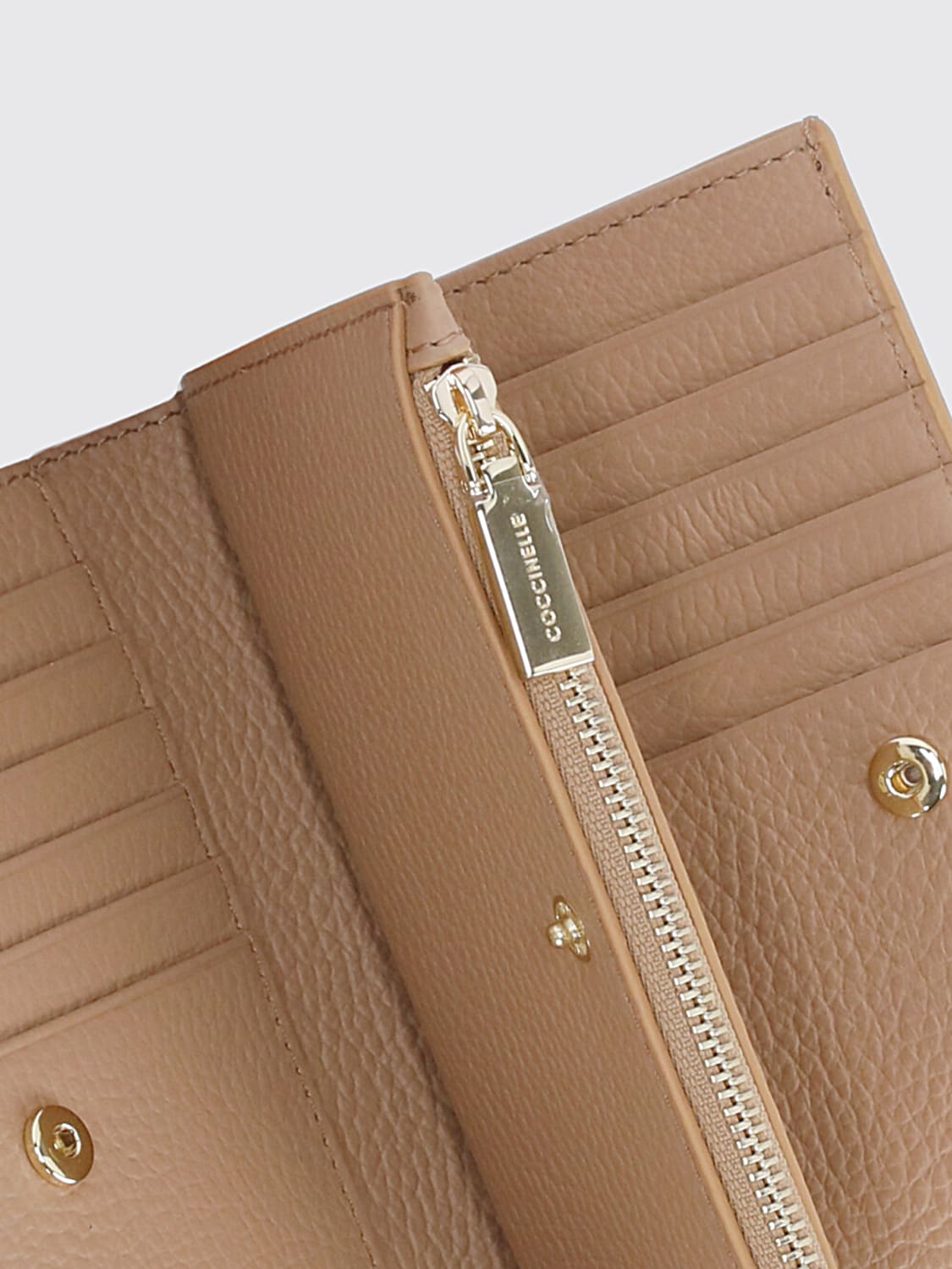 COCCINELLE CARTERA: Cartera mujer Coccinelle, Beige - Img 3