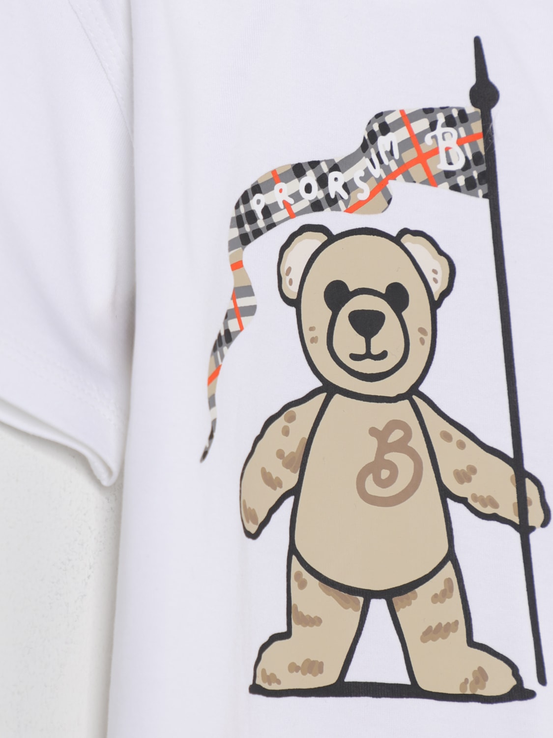 BURBERRY T-SHIRT: T-shirt kids Burberry, White - Img 3