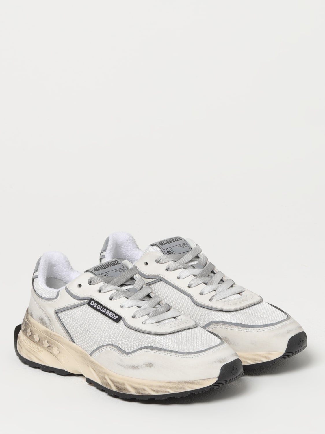 DSQUARED2 SNEAKERS: Shoes woman Dsquared2, Silver - Img 2