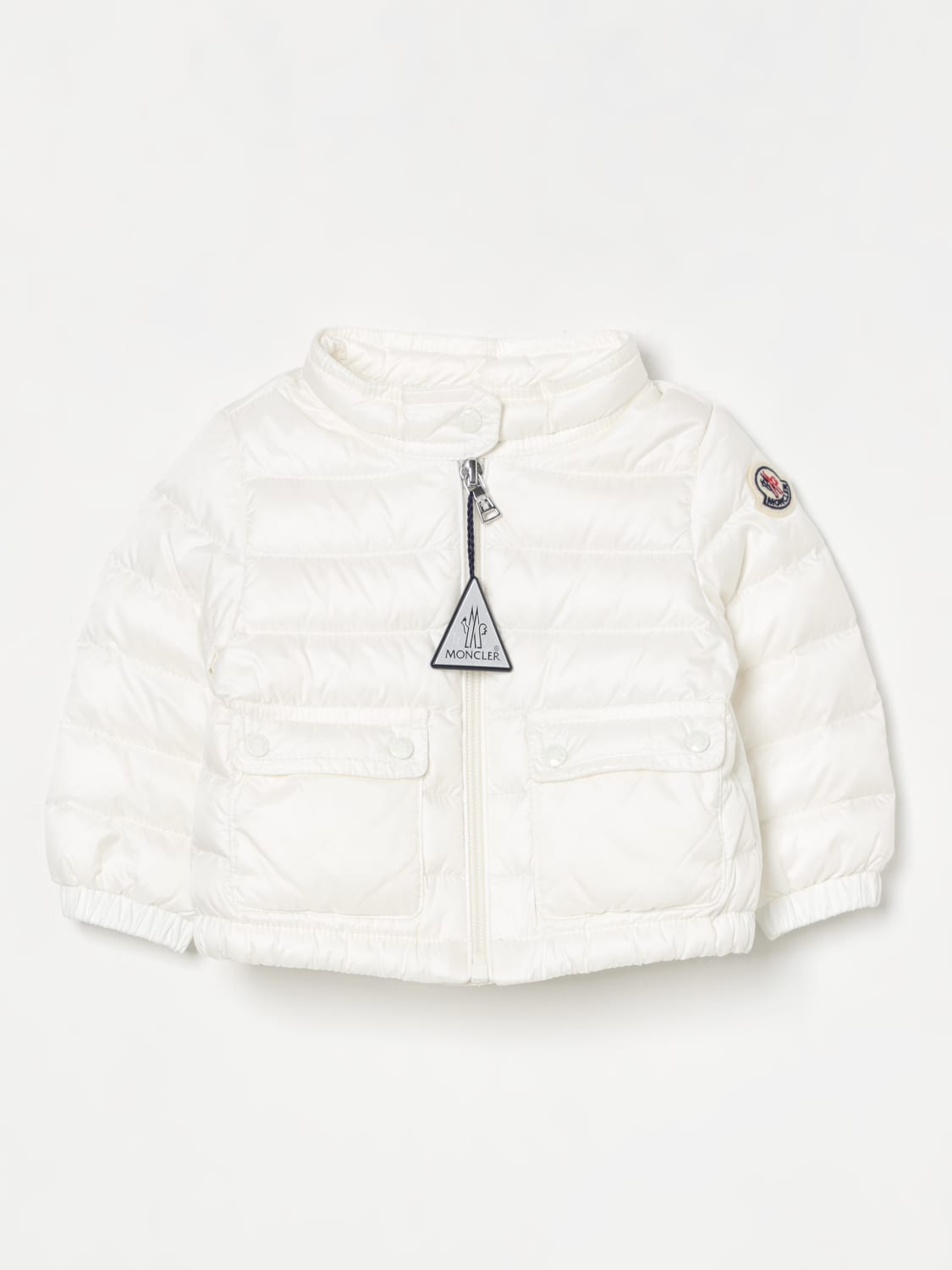 MONCLER JACKET: Jacket kids Moncler, White - Img 1