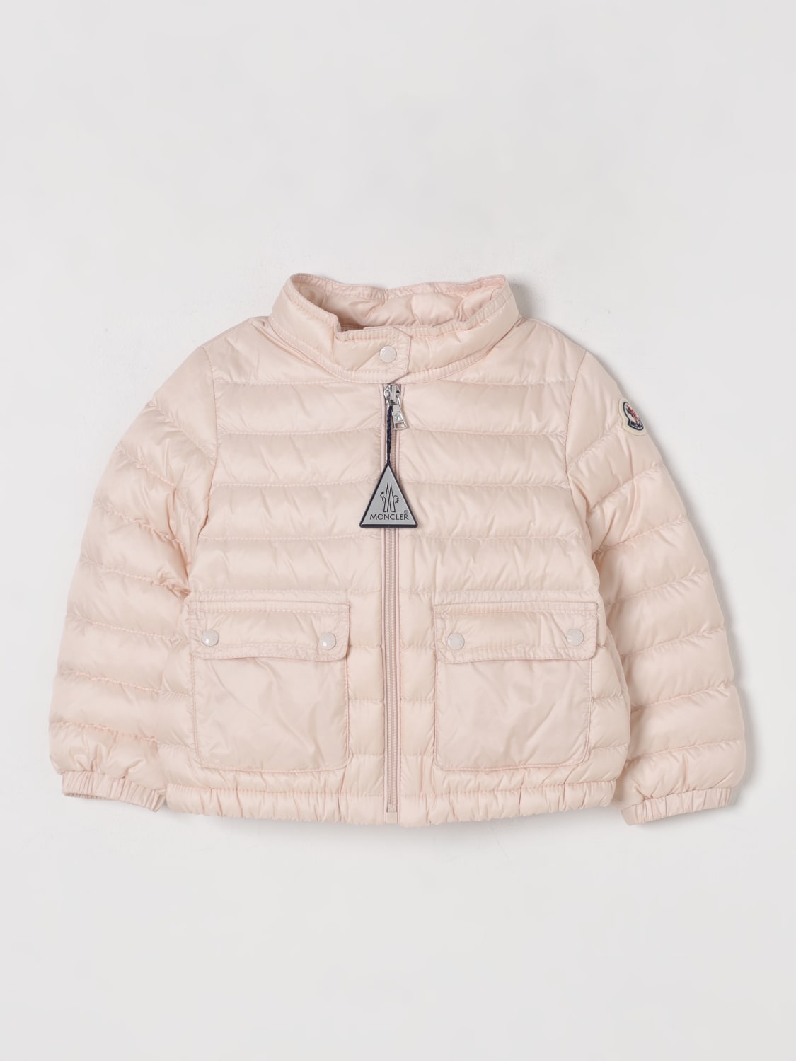 MONCLER JACKET: Jacket kids Moncler, Blush Pink - Img 1