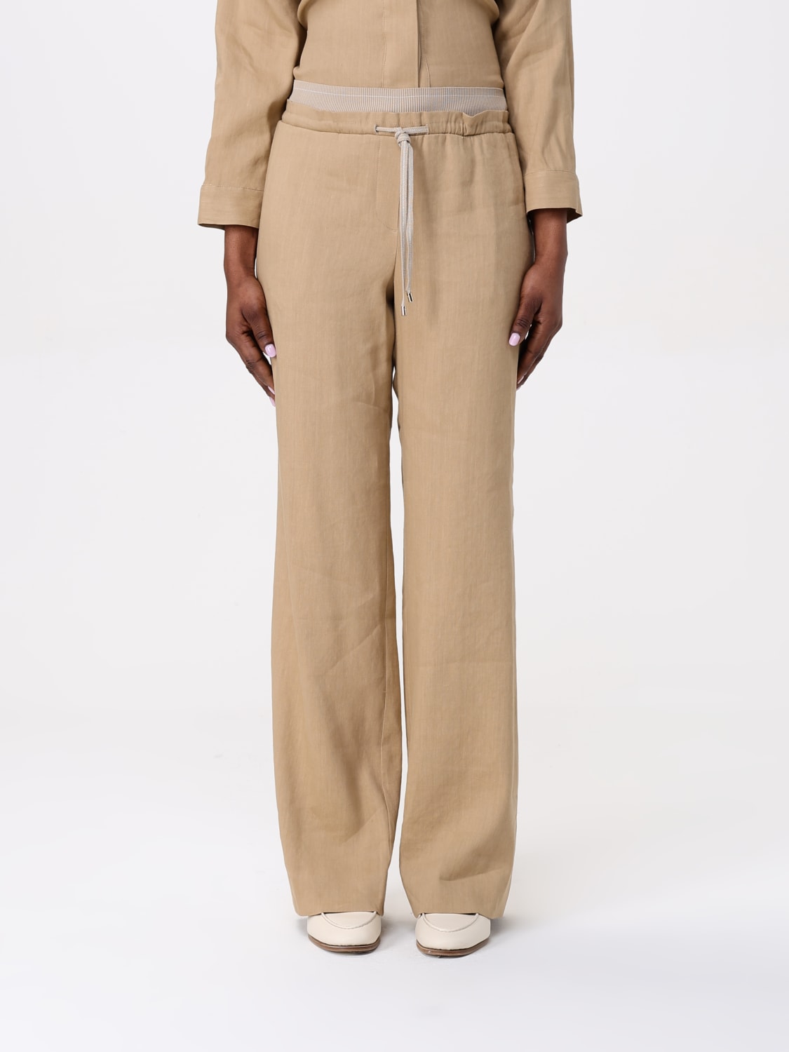 パンツ LORENA ANTONIAZZI Woman Pants Camel P2550PA81B3347 0236 LORENA ANTONIAZZI: Pants woman - Camel | Lorena Antoniazzi