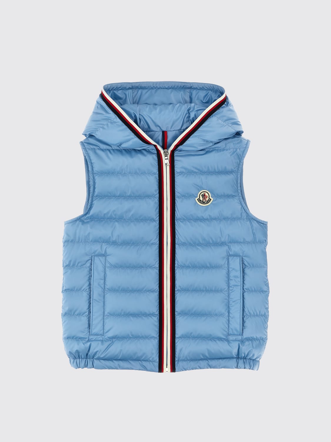 25SS MONCLER Gencaylong ネイビーブルー Moncler - Gencay long snap button fastening down jacket blue
