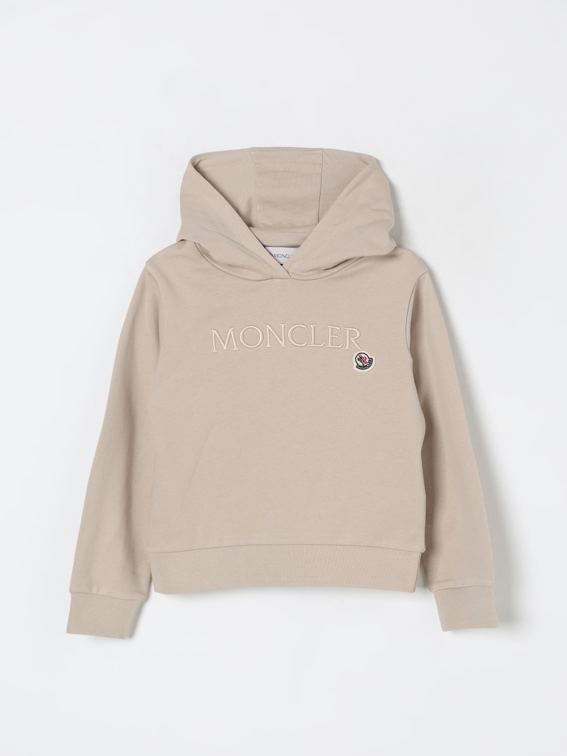 MONCLER SWEATER: Sweater kids Moncler, Beige - Img 1