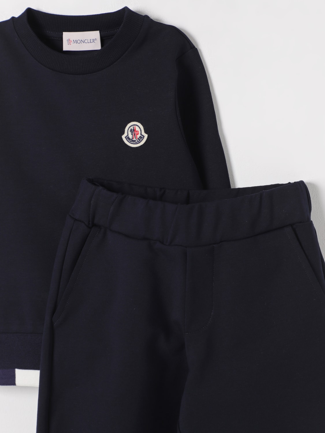 MONCLER JUMPSUIT: Romper kids Moncler, Blue - Img 3