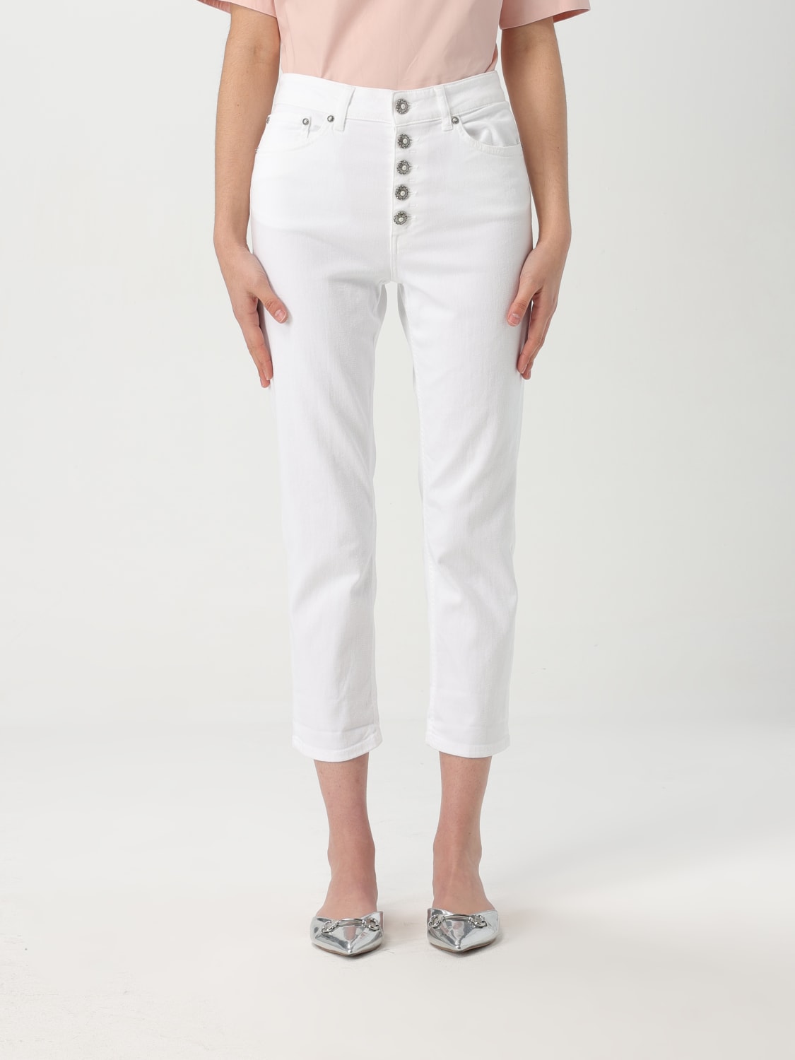 デニム・ジーパン DONDUP Women Denim Pants DP268B BS0030 PTD000 White DONDUP: Jeans woman - White | Dondup jeans DP268BBS0030DPTD