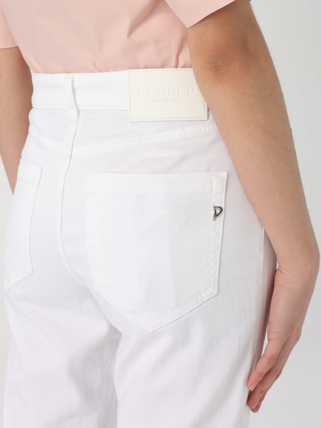 パンツ DONDUP Women Straight Pants DP268B BS0030 PTD000 White DONDUP: Jeans woman - White | Dondup jeans DP268BBS0030DPTD