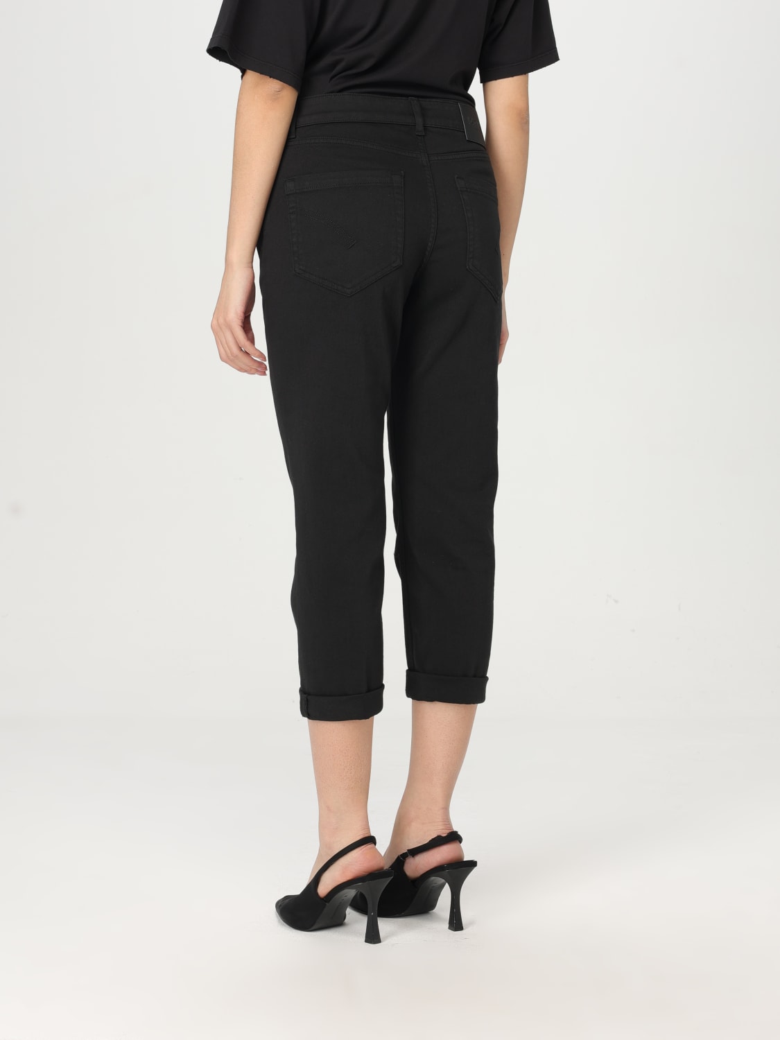 DONDUP 牛仔裤: 牛仔裤 女士 Dondup, 黑色 - Img 2