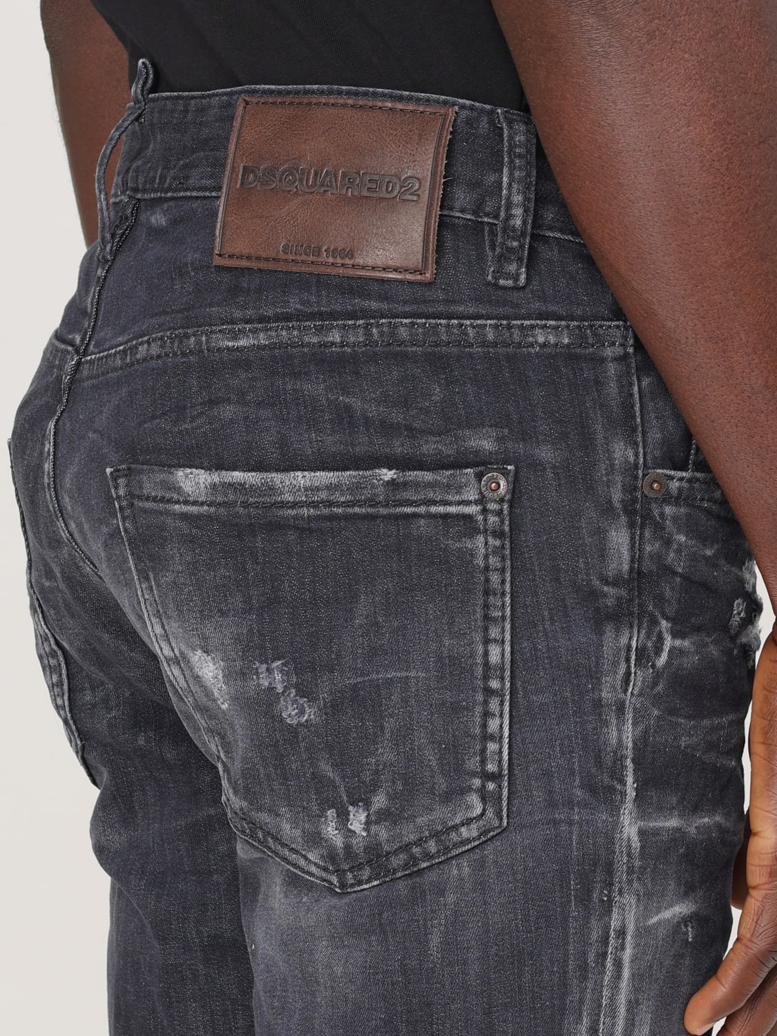 DSQUARED2: Jeans men - Black | Dsquared2 jeans