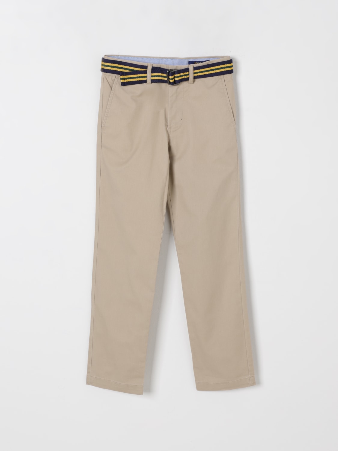 POLO RALPH LAUREN PANTS: Pants kids Polo Ralph Lauren, Kaki - Img 1