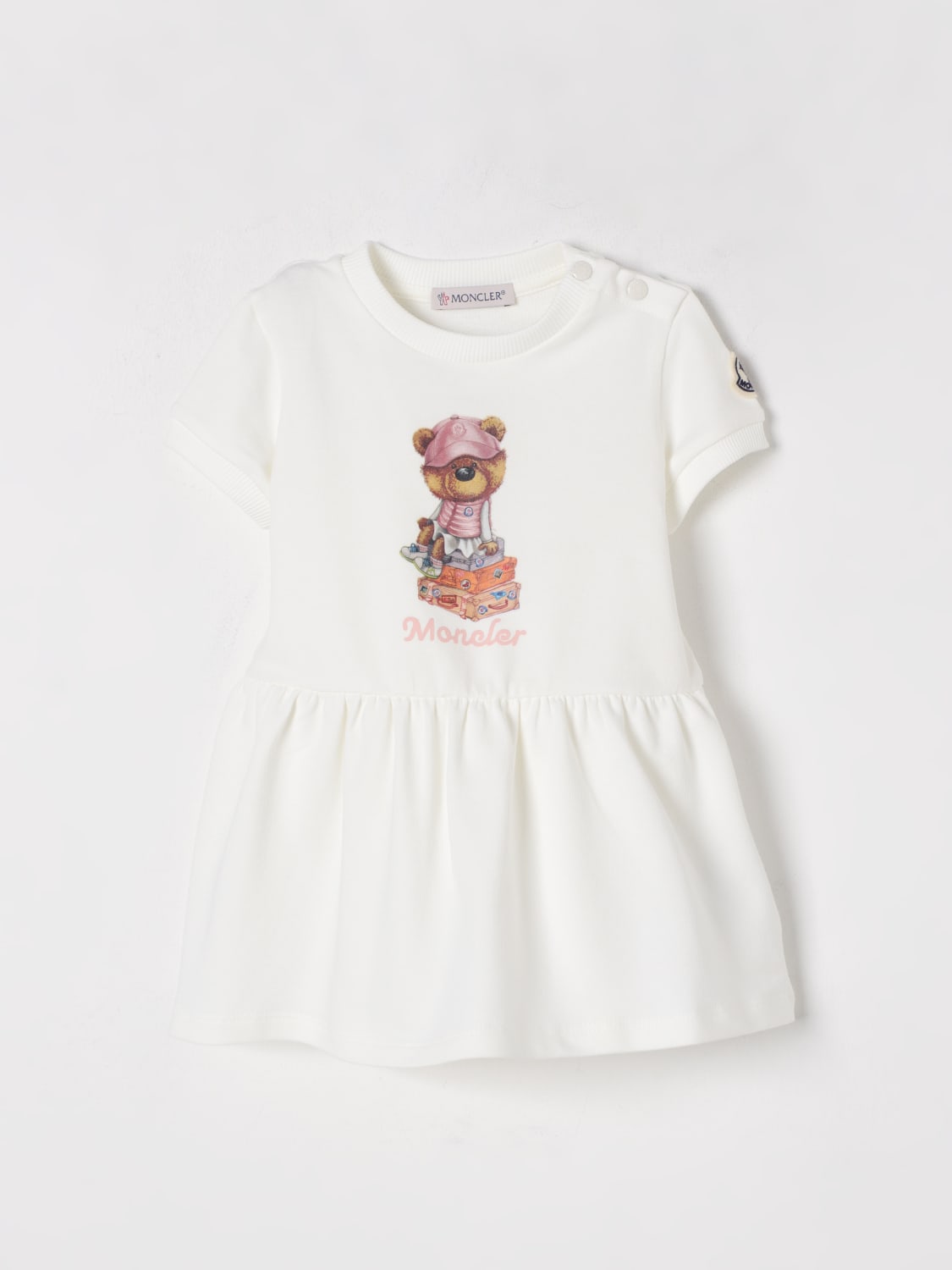 MONCLER PELELE: Pelele niños Moncler, Blanco - Img 1