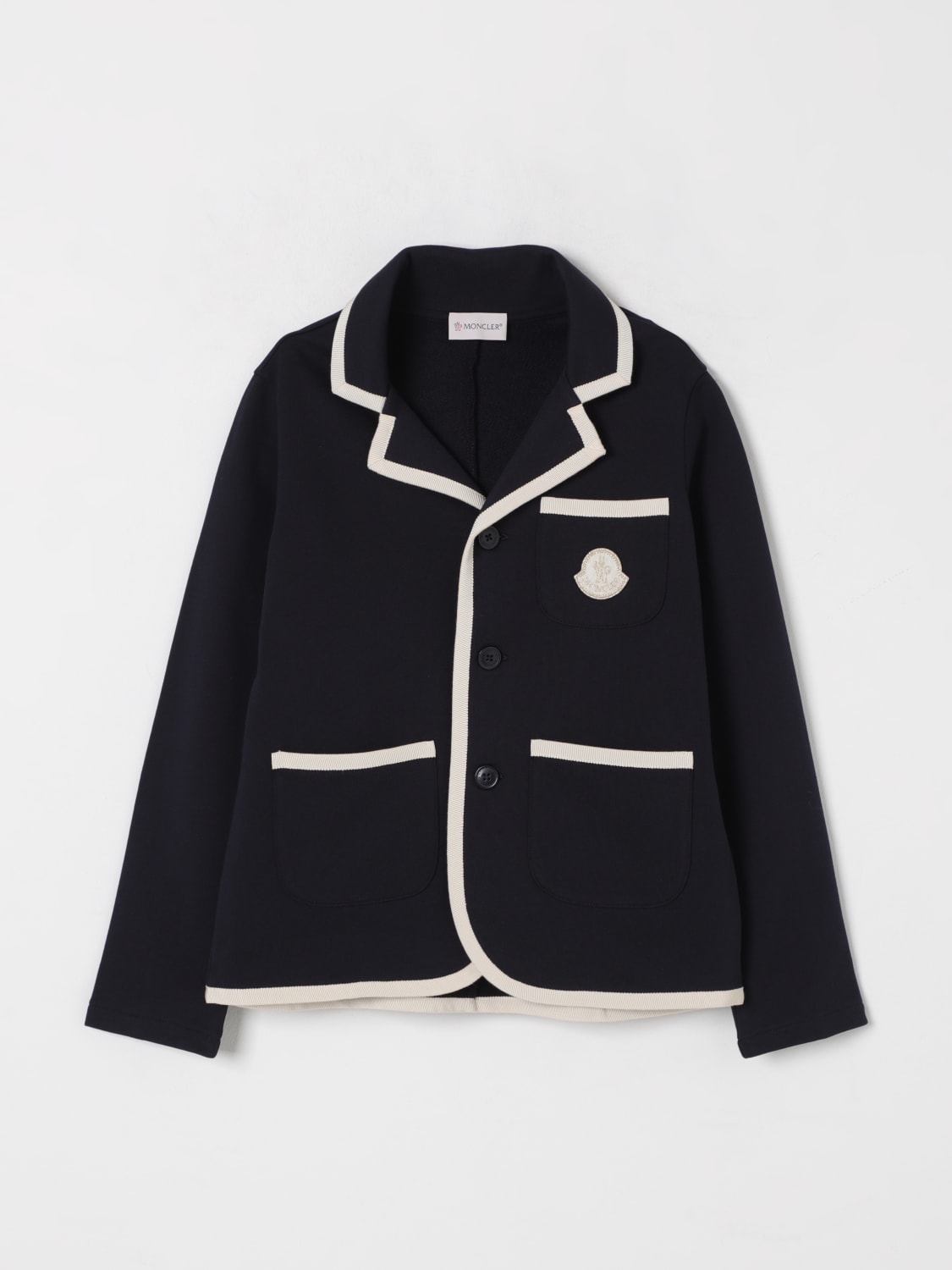 MONCLER: Sweater kids - Blue | Moncler blazer 8G0000989AKM