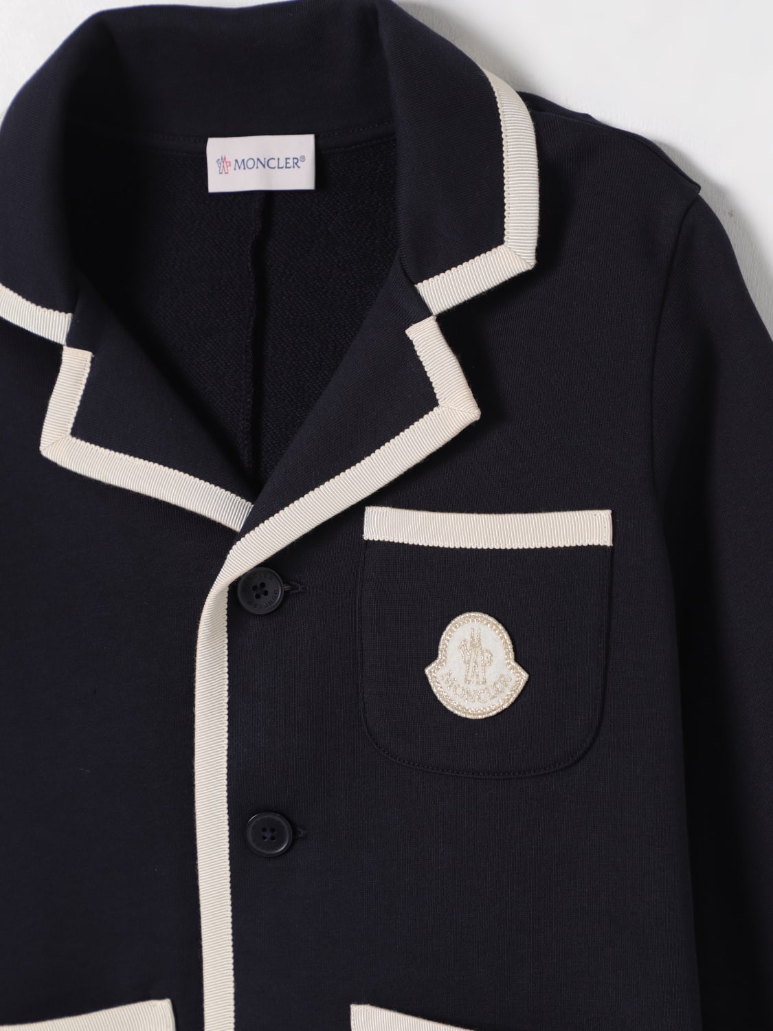 MONCLER: Sweater kids - Blue | Moncler blazer 8G0000989AKM