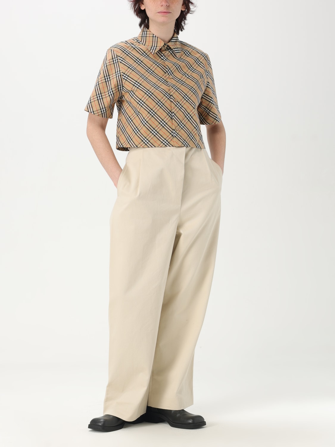 その他 Burberry 8106190 BURBERRY: Shirt woman - Nude | Burberry shirt 8106190 online