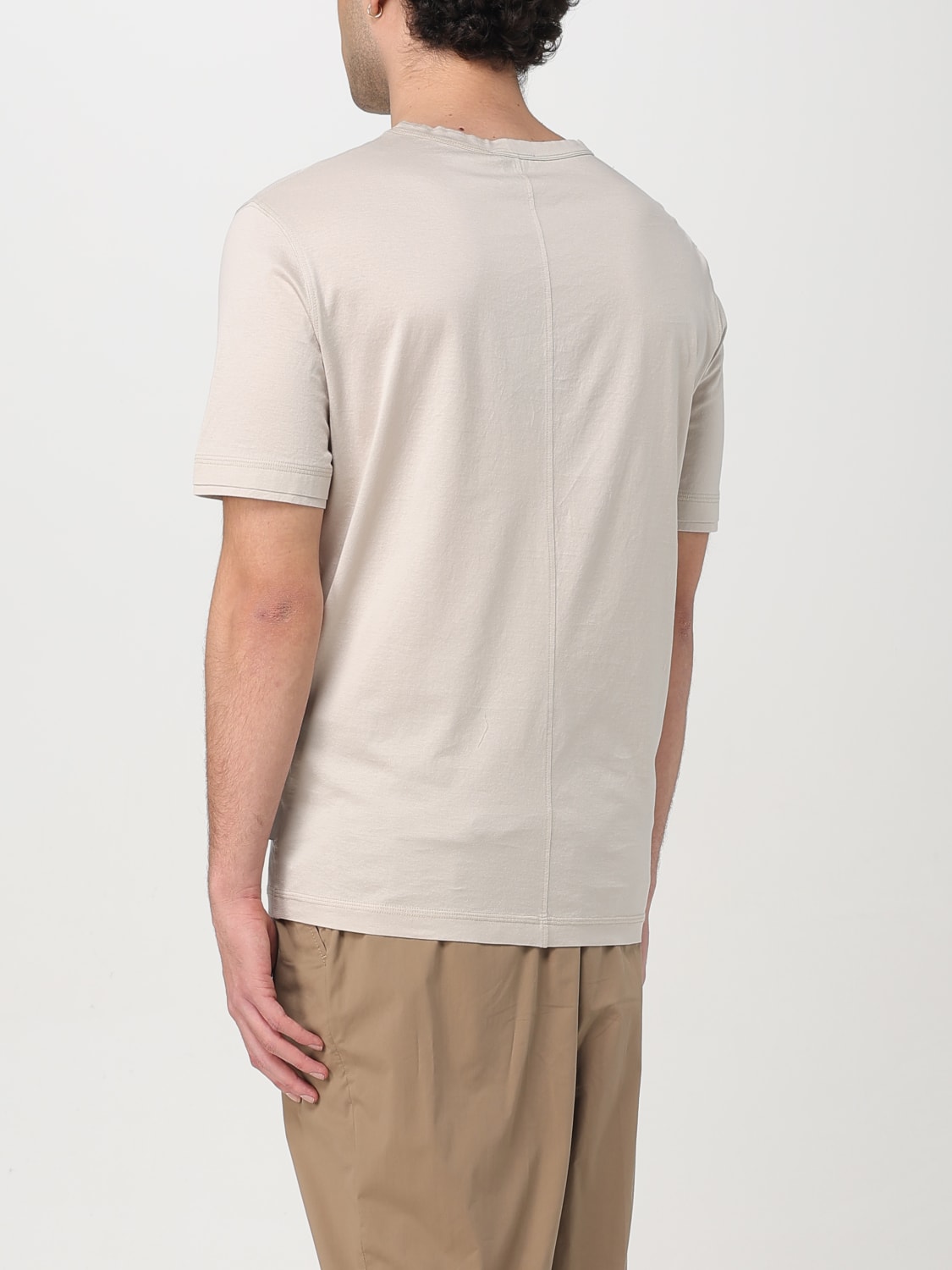 Tシャツ・カットソー PAOLO PECORA Men T-shirt Beige A020F100 1342 PAOLO PECORA: T-shirt in cotone - Beige | T-Shirt Paolo