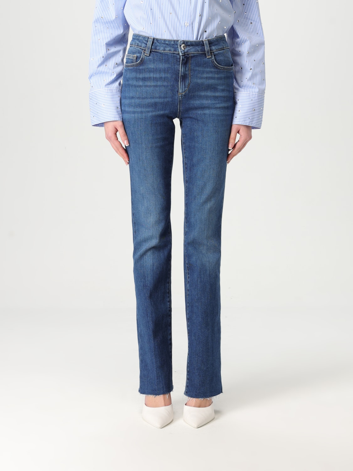 パンツ LIU JO Women Straight Pants UA5082D498878806 Blue LIU JO: Pants woman - Blue | Liu Jo jeans UA5082D4988 online