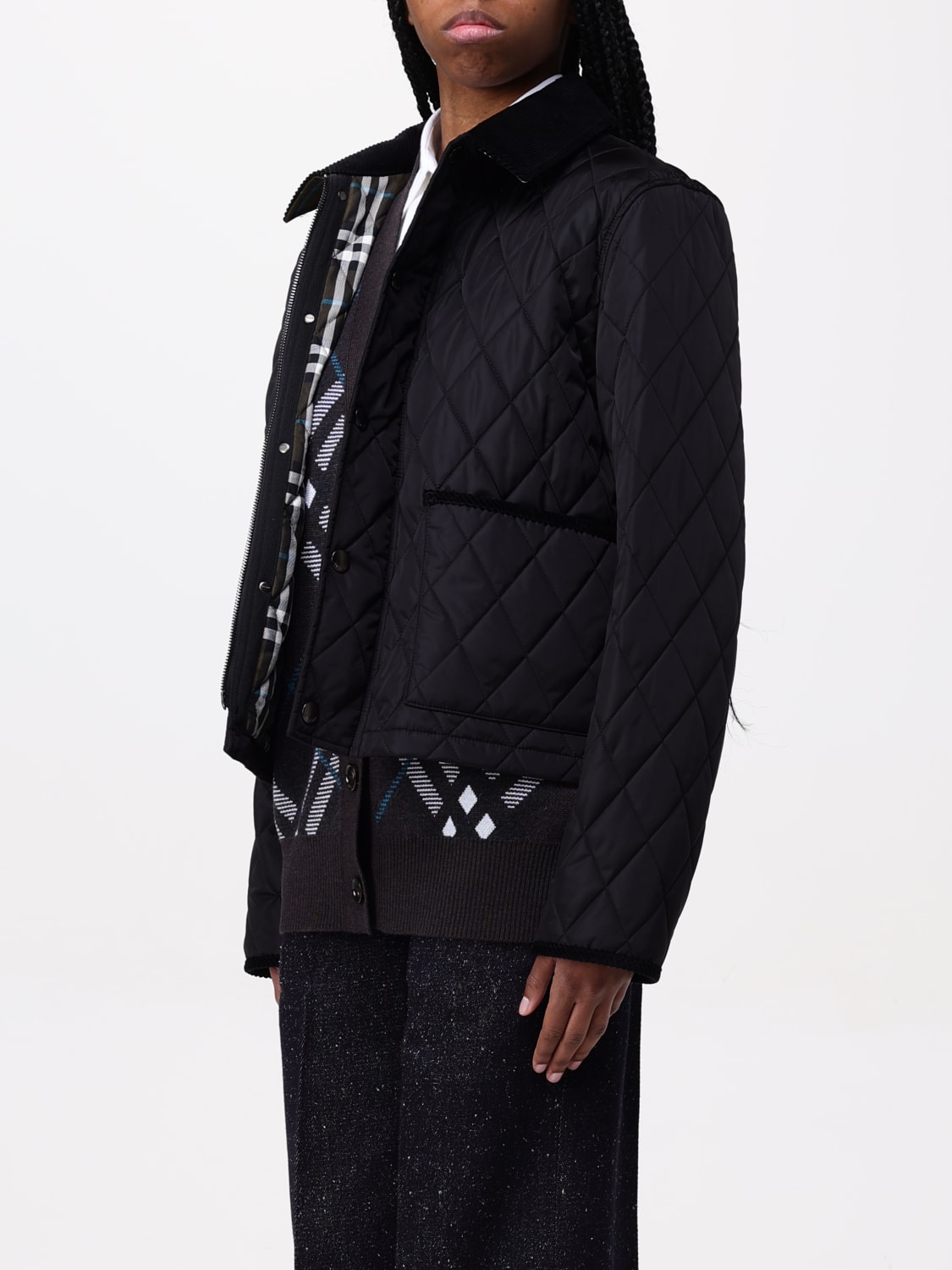 BURBERRY: Jacket woman - Black | Burberry jacket 8105097