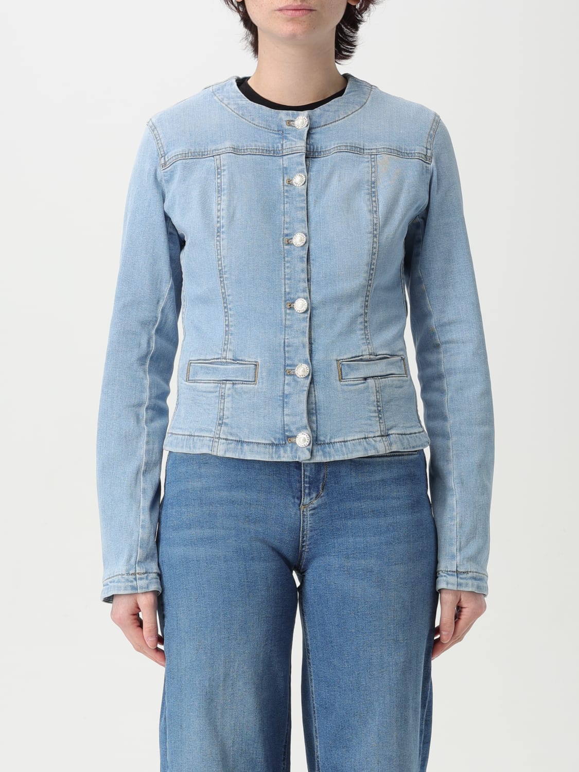 LIU JO: Jacket woman - Blue | Liu Jo jacket UA5135D4448