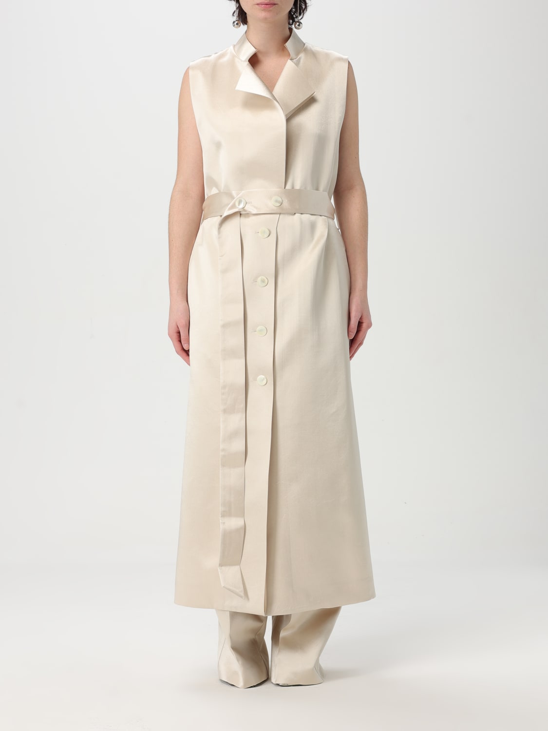 ワンピース PHILOSOPHY DI LORENZO SERAFINI Woman Dress Yellow Cream PHILOSOPHY DI LORENZO SERAFINI: Dress woman - Yellow Cream