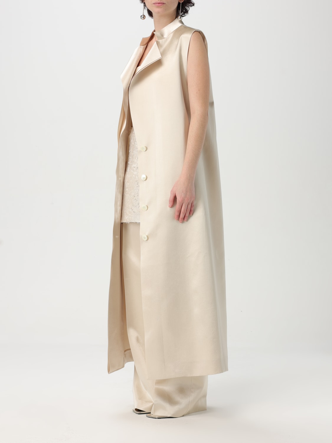 アウターその他 PHILOSOPHY DI LORENZO SERAFINI Woman Blazer Ivory 05010727 Philosophy Di Lorenzo Serafini Outlet: Blazer woman - Ivory