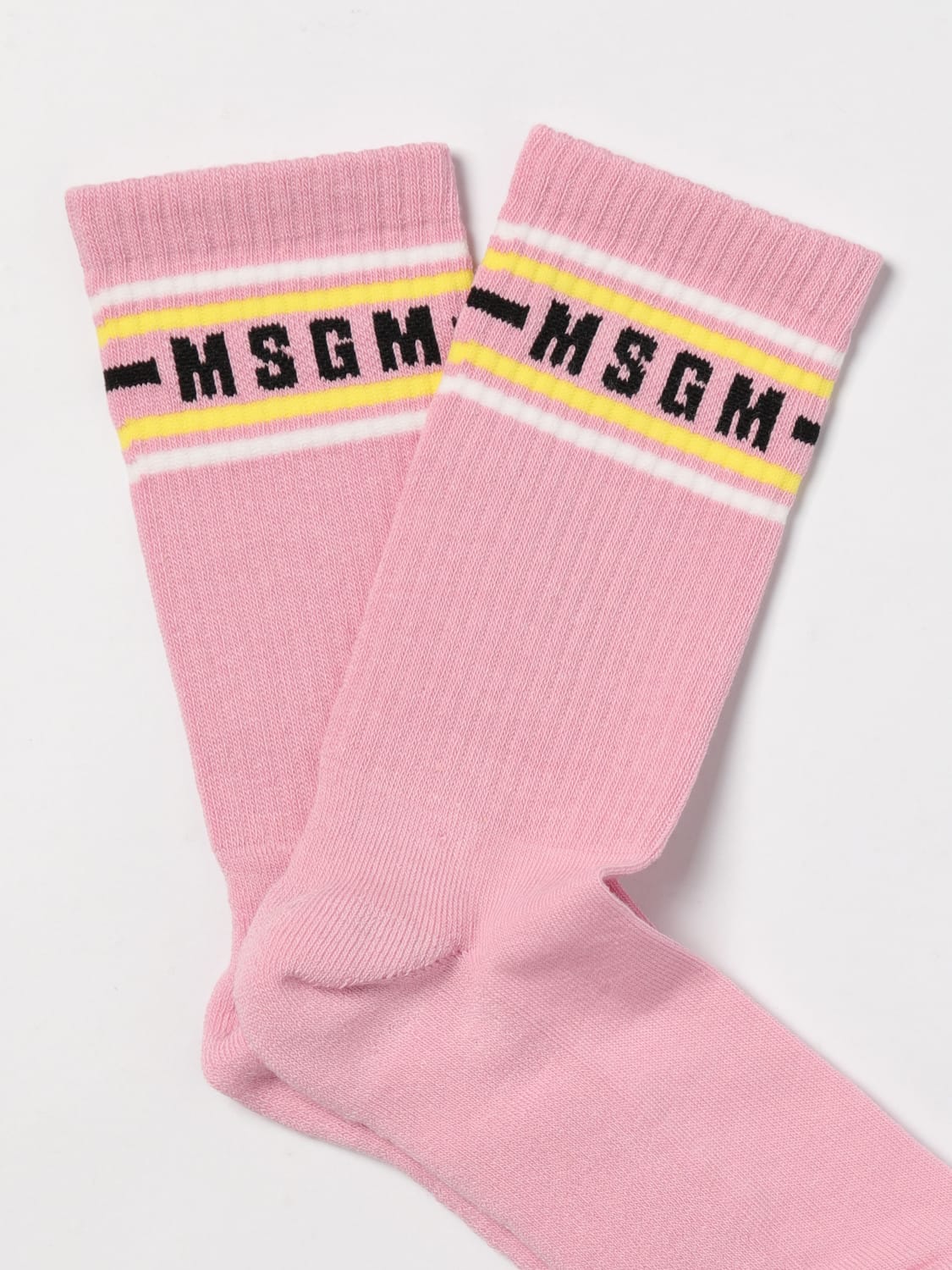 MSGM KIDS CALZE: Calze in spugna di cotone MSGM Kids, Rosa - Img 2