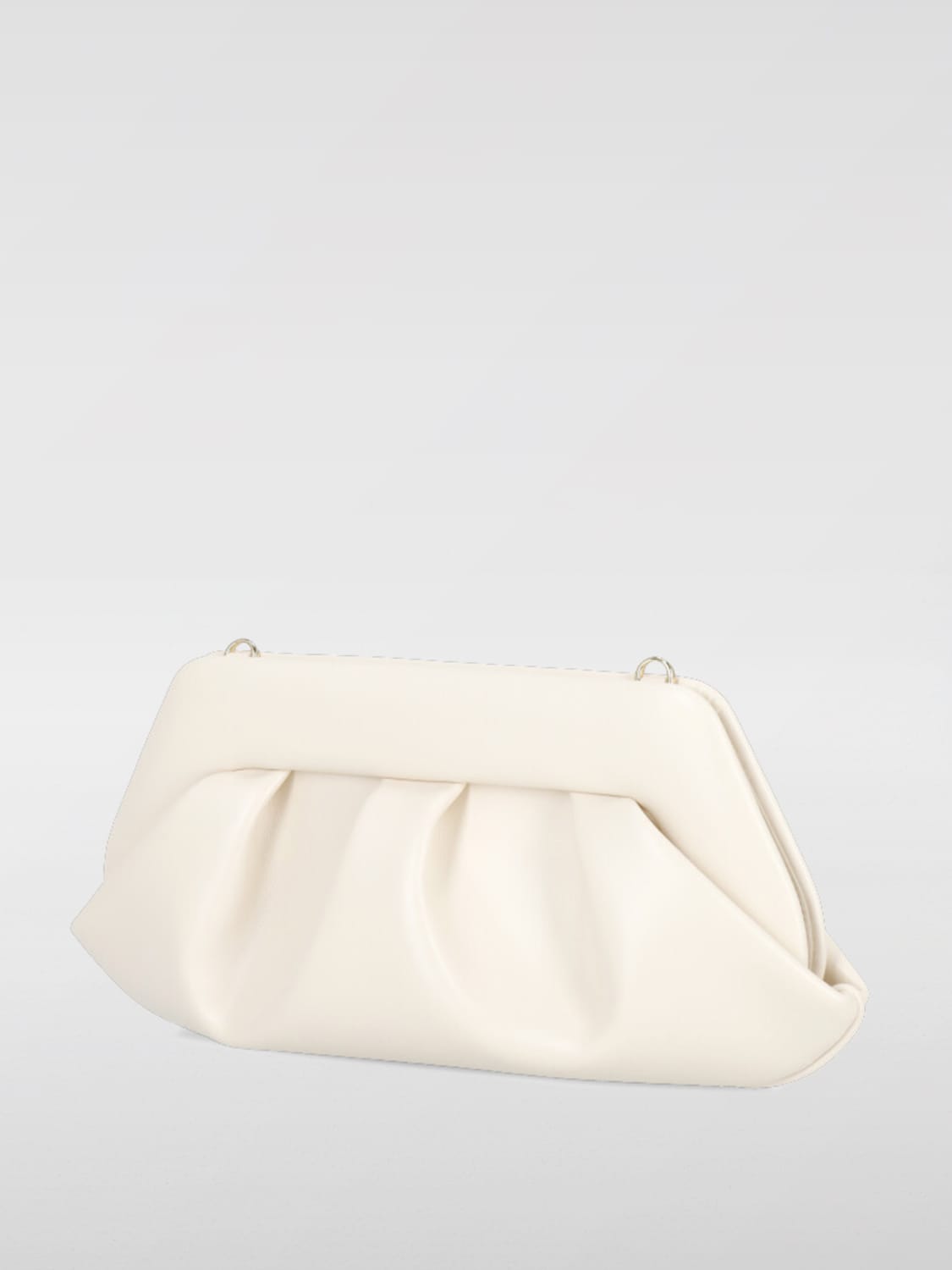 THEMOIRÈ CLUTCH: Borsa clutch Themoirè in pelle vegana, Naturale - Img 3