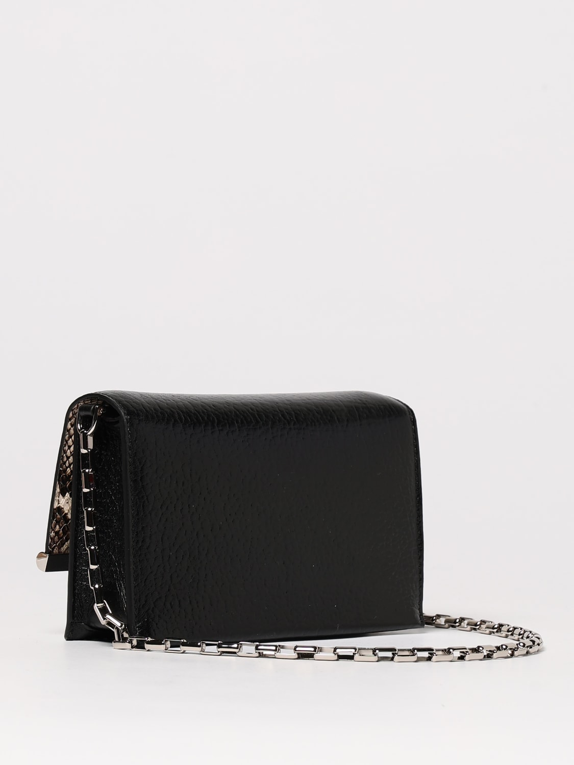 MCQUEEN BORSA MINI: Borsa McQueen in pelle a grana , Nero - Img 3