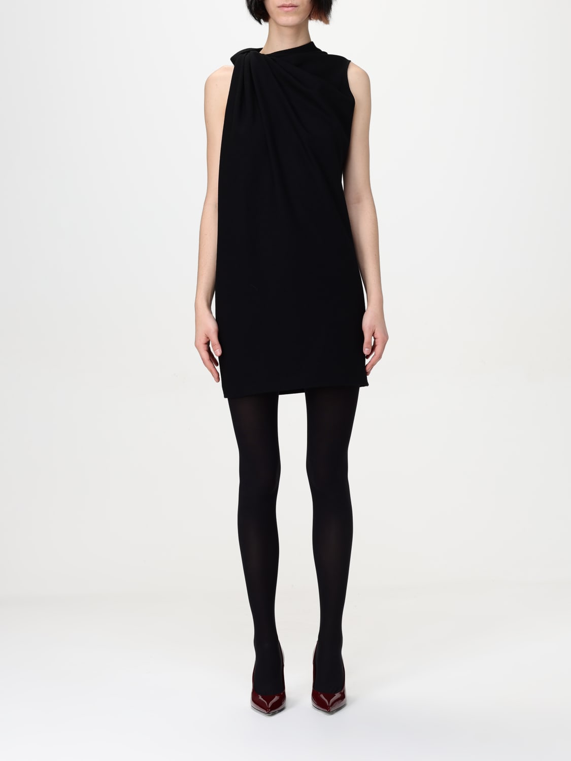 ワンピース ALEXANDER MCQUEEN Woman Dress Black 814681QJAES 1000 MCQUEEN: Dress woman - Black | McQueen dress 814681QJAES
