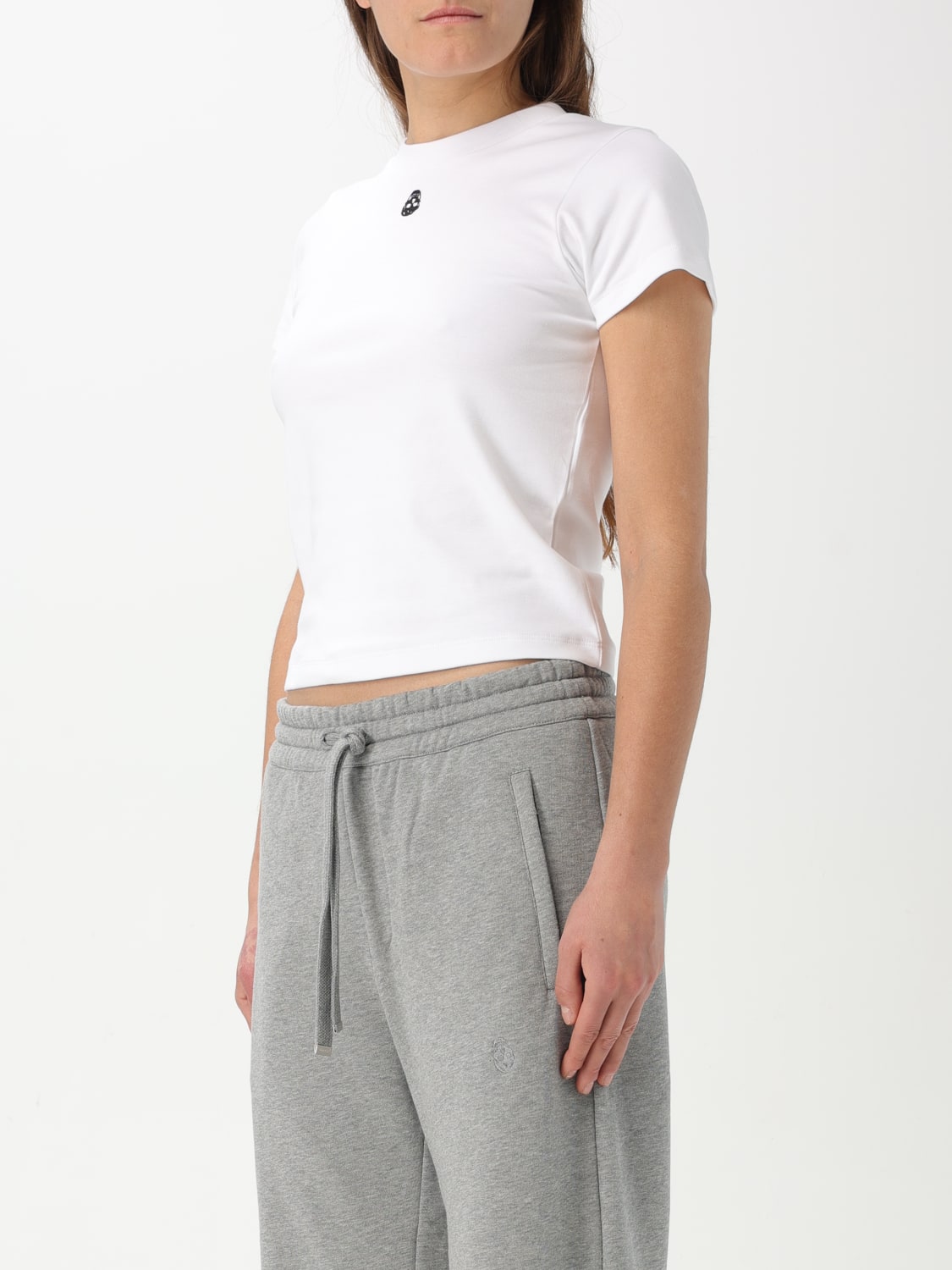 MCQUEEN T-SHIRT: T-shirt damen McQueen, Weiß - Img 3