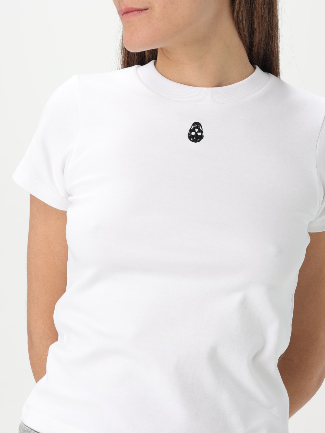 MCQUEEN T-SHIRT: T-shirt damen McQueen, Weiß - Img 4