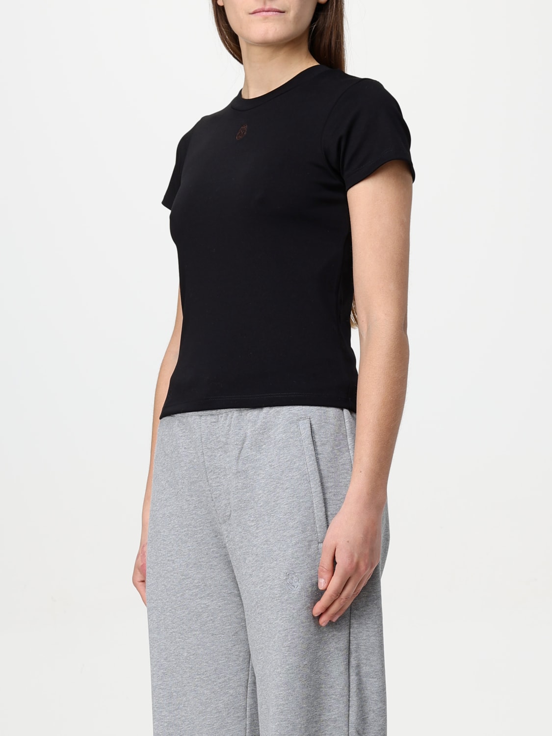 MCQUEEN T-SHIRTS: T-shirt basic in cotone con logo McQueen, Nero - Img 3