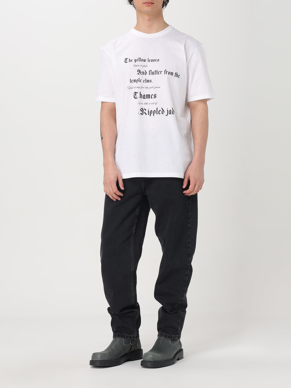 MCQUEEN T-SHIRT: T-shirt men McQueen, White - Img 2