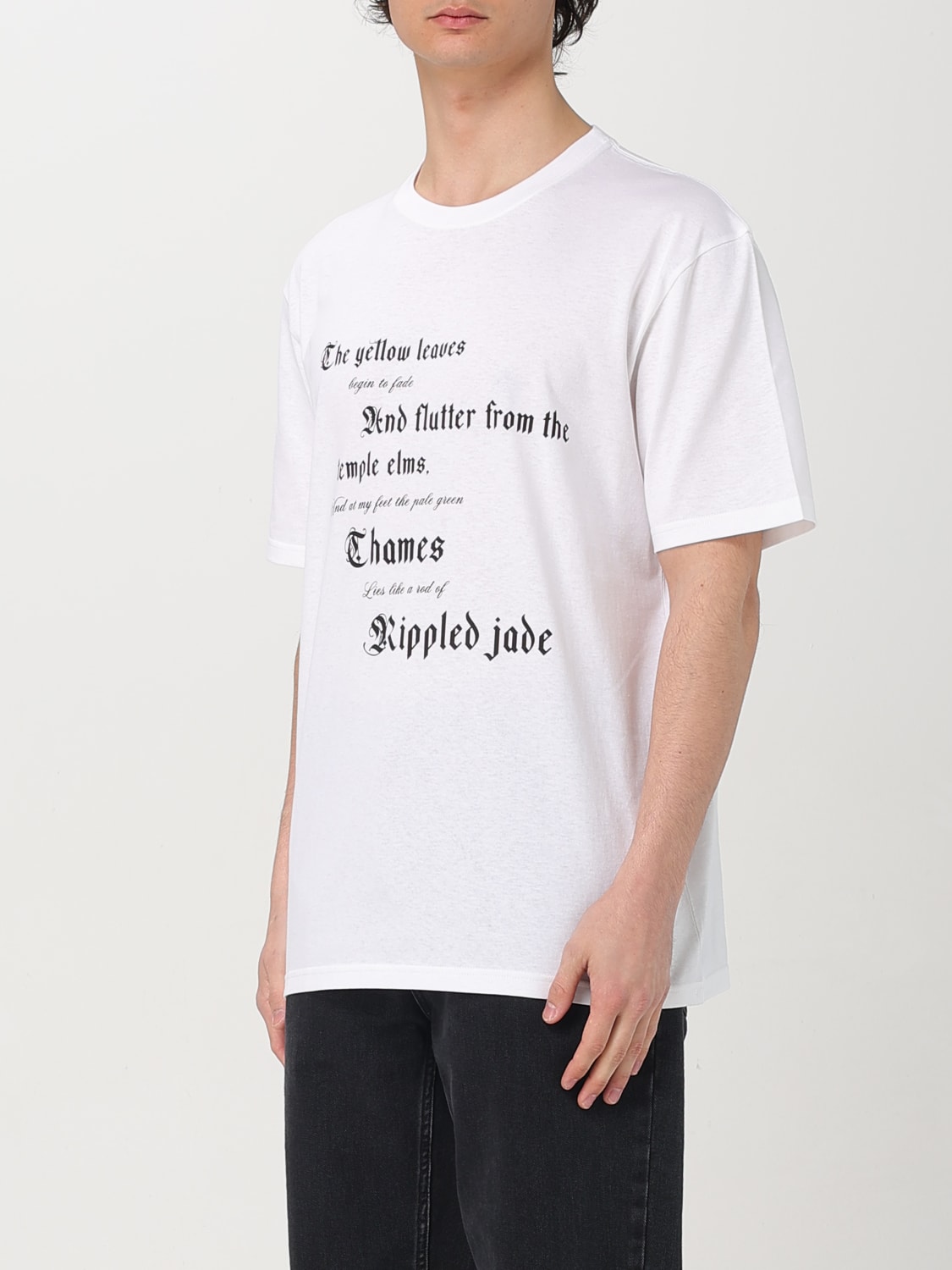 MCQUEEN T-SHIRT: T-shirt men McQueen, White - Img 4