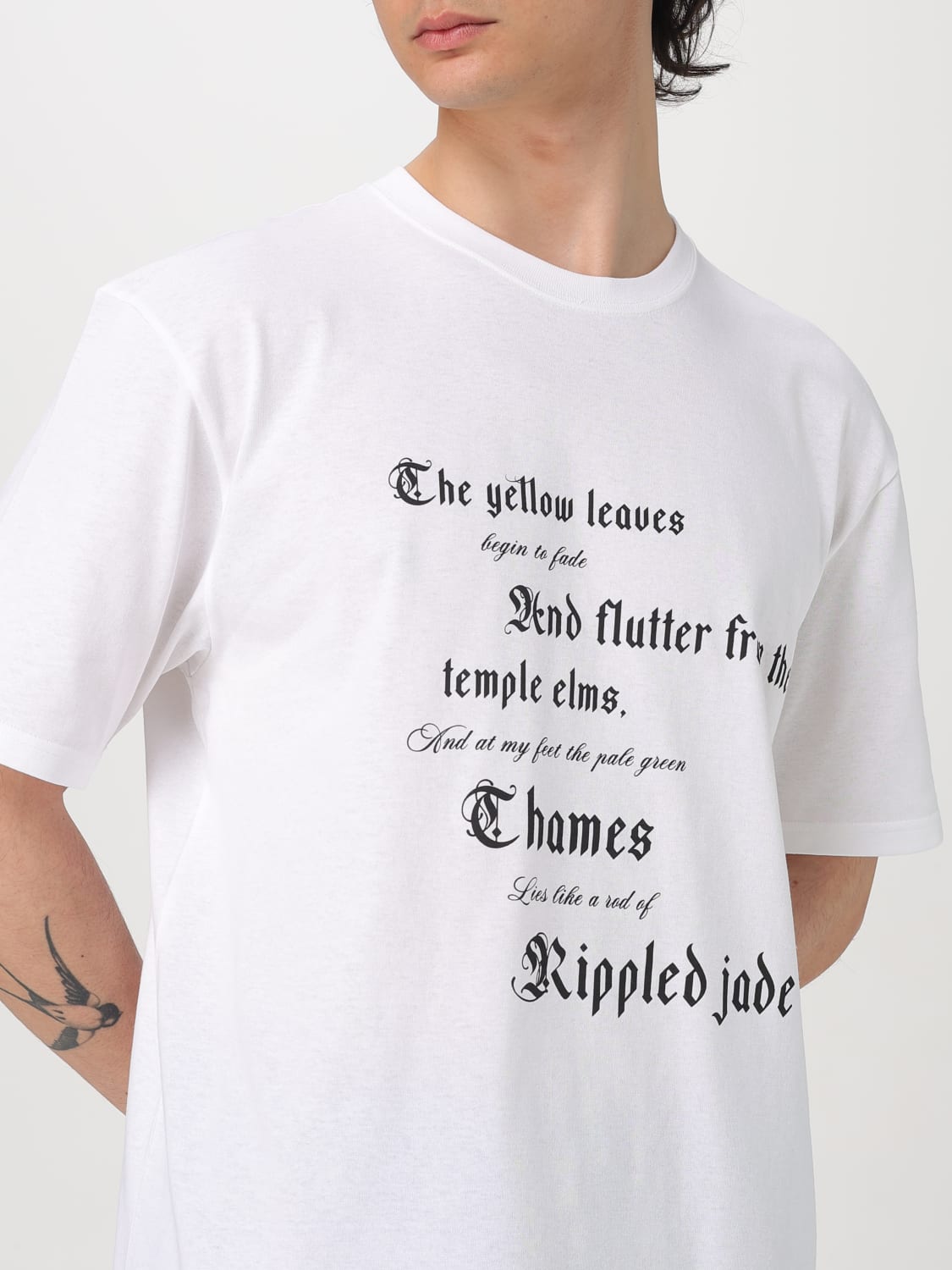 MCQUEEN T-SHIRT: T-shirt men McQueen, White - Img 5