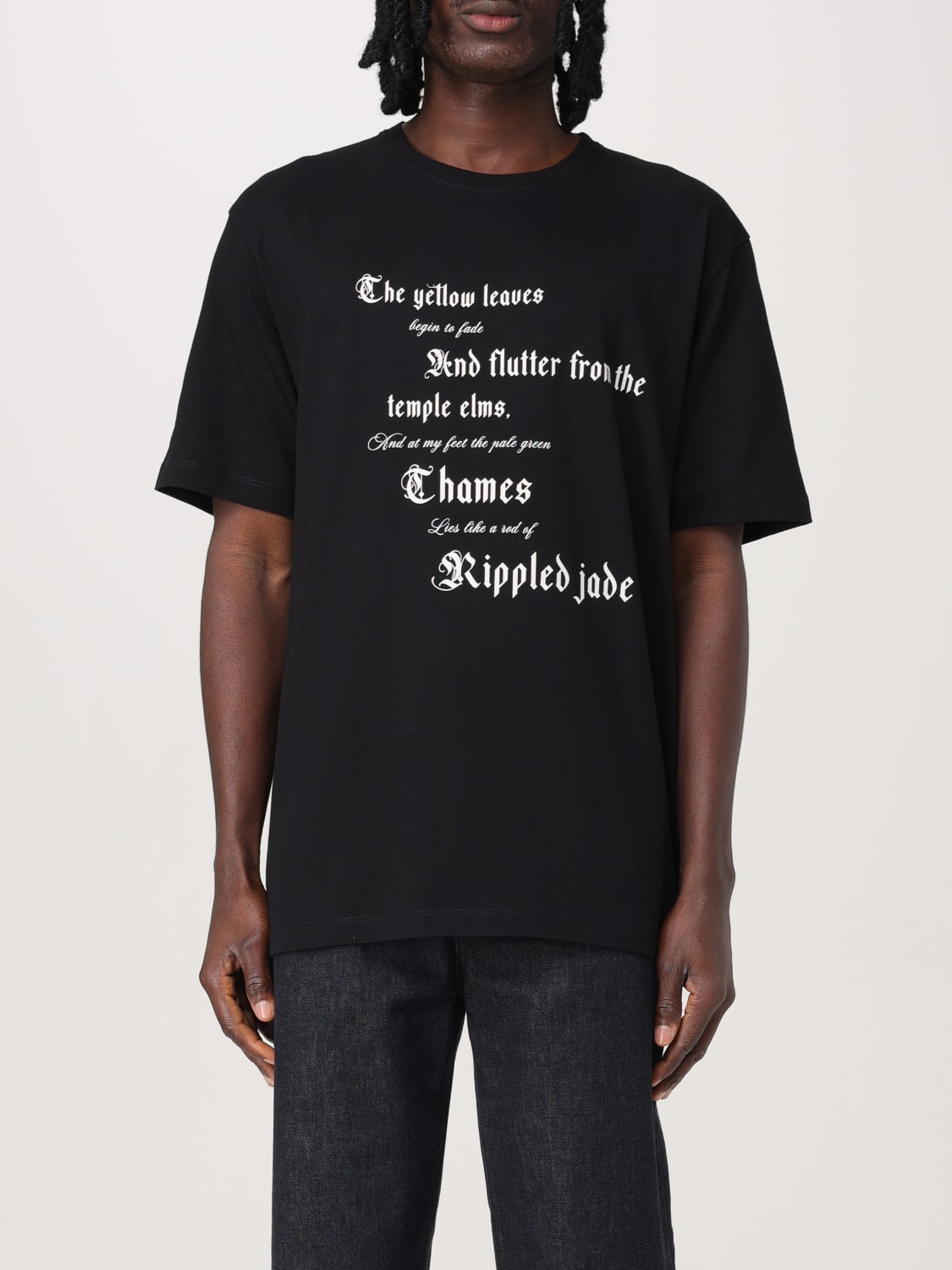 MCQUEEN T-SHIRT: T-shirt men McQueen, Black - Img 1