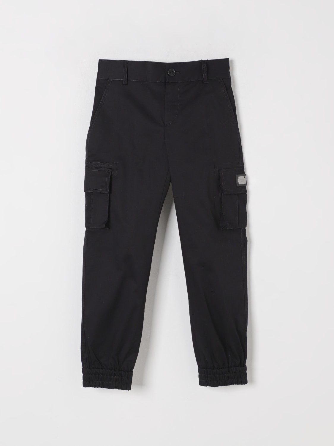 DOLCE & GABBANA PANTALONES: Pantalón niños Dolce & Gabbana, Negro - Img 1