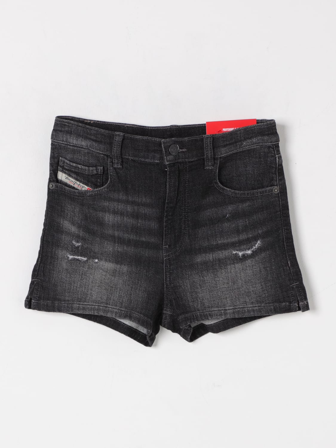 DIESEL PANTALONES CORTOS: Pantalón niños Diesel, Negro - Img 1