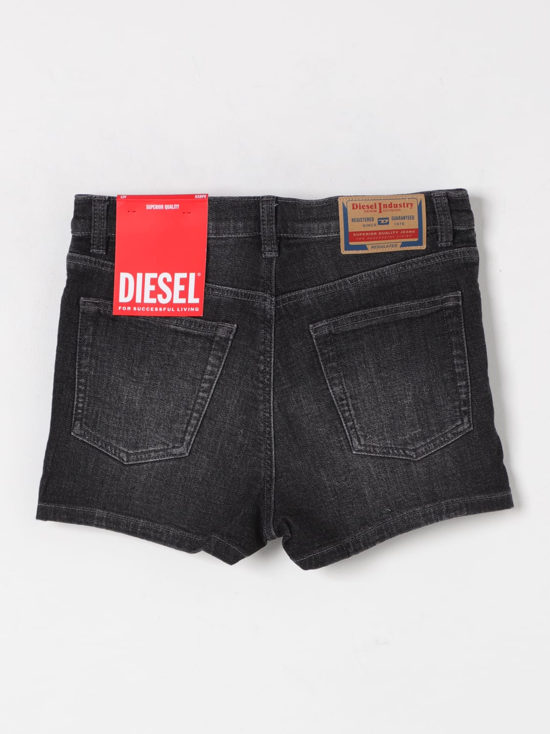 DIESEL PANTALONES CORTOS: Pantalón niños Diesel, Negro - Img 2