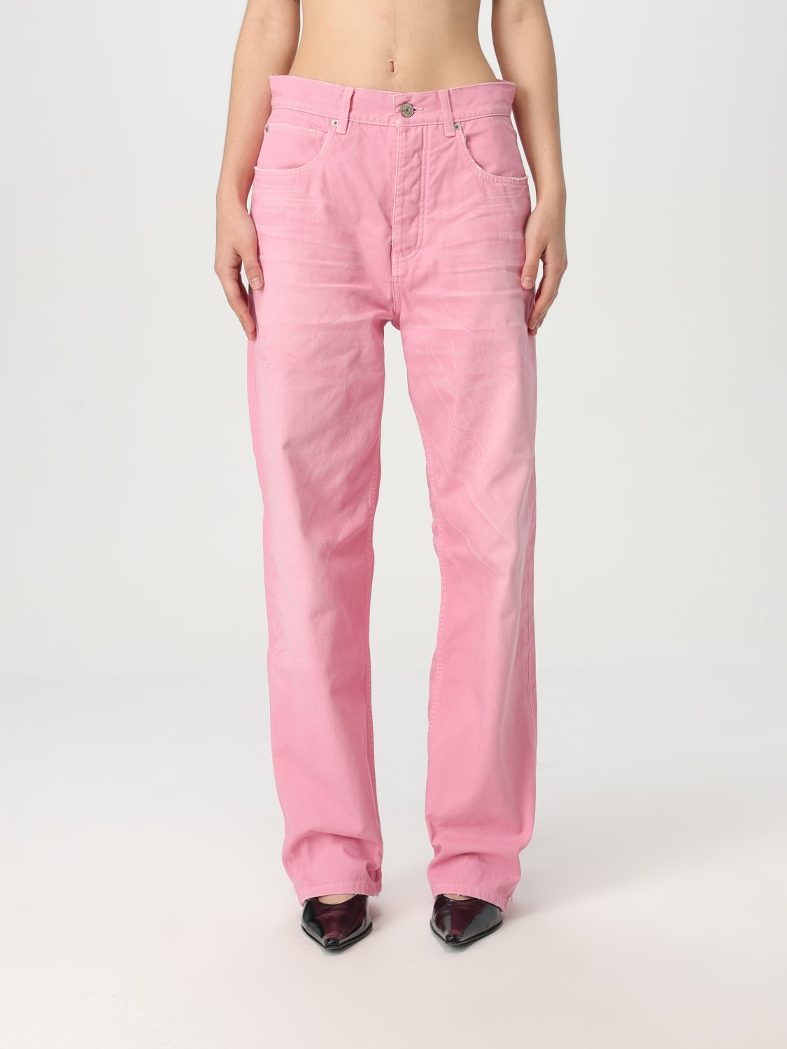 パンツ BALENCIAGA Women Straight Pants 786468TRWA6 2014 PINK BALENCIAGA: Pants woman - Pink | Balenciaga jeans