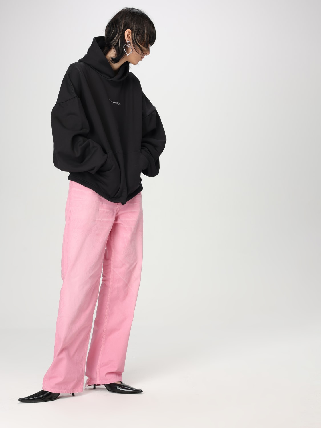 パンツ BALENCIAGA Women Straight Pants 786468TRWA6 Pink BALENCIAGA: Pants woman - Pink | Balenciaga jeans