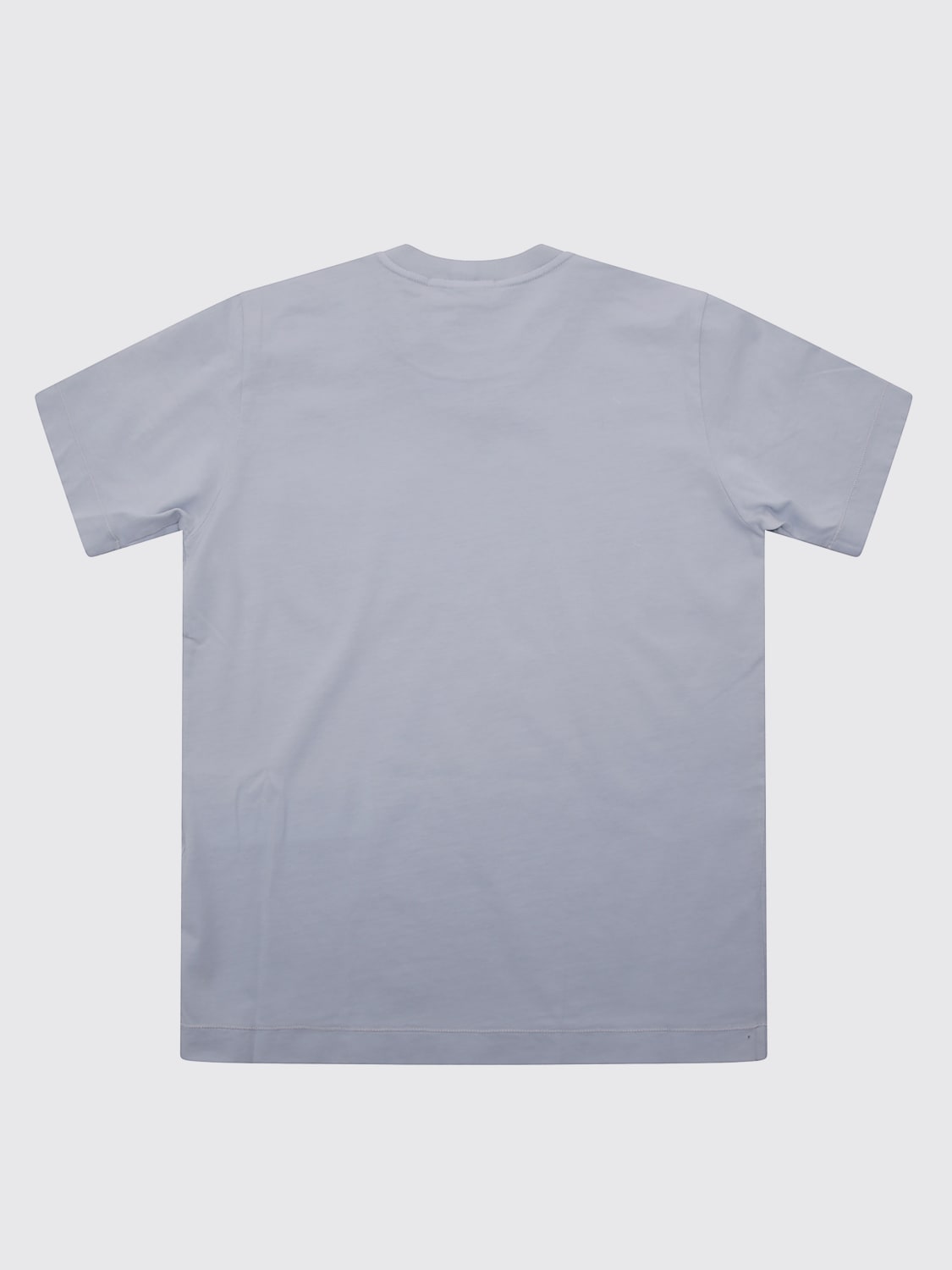STONE ISLAND JUNIOR T-SHIRT: T-shirt in cotone sfumato con logo Stone Island Junior, Blue - Img 2