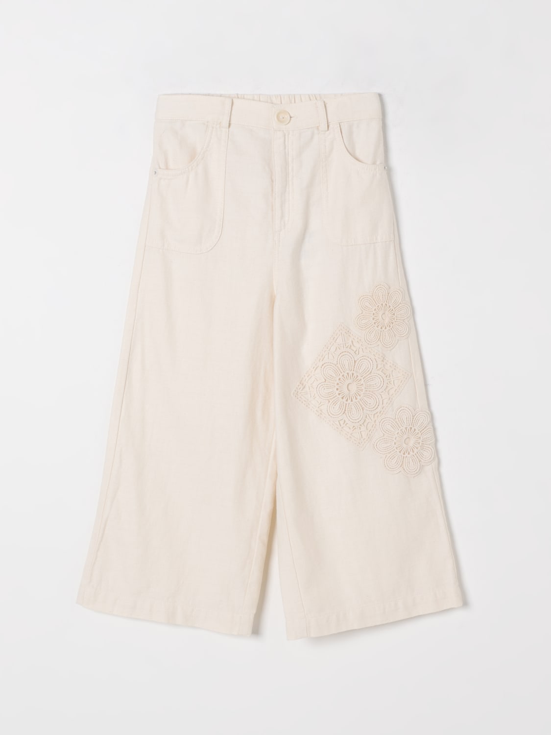 ZIMMERMANN PANTALONES: Pantalón niños Zimmermann, Beige - Img 1