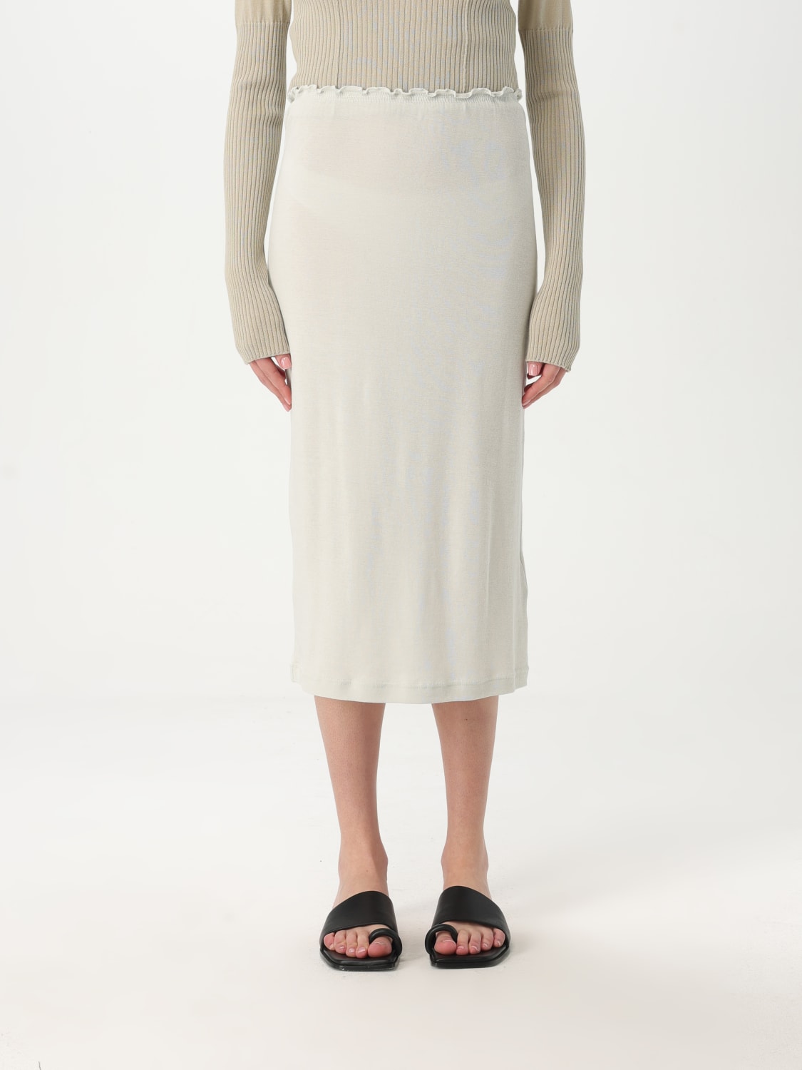 スカート JIL SANDER Woman Skirt Beige J40FV0105JTN356 370 JIL SANDER: Skirt woman - Beige | Jil Sander skirt