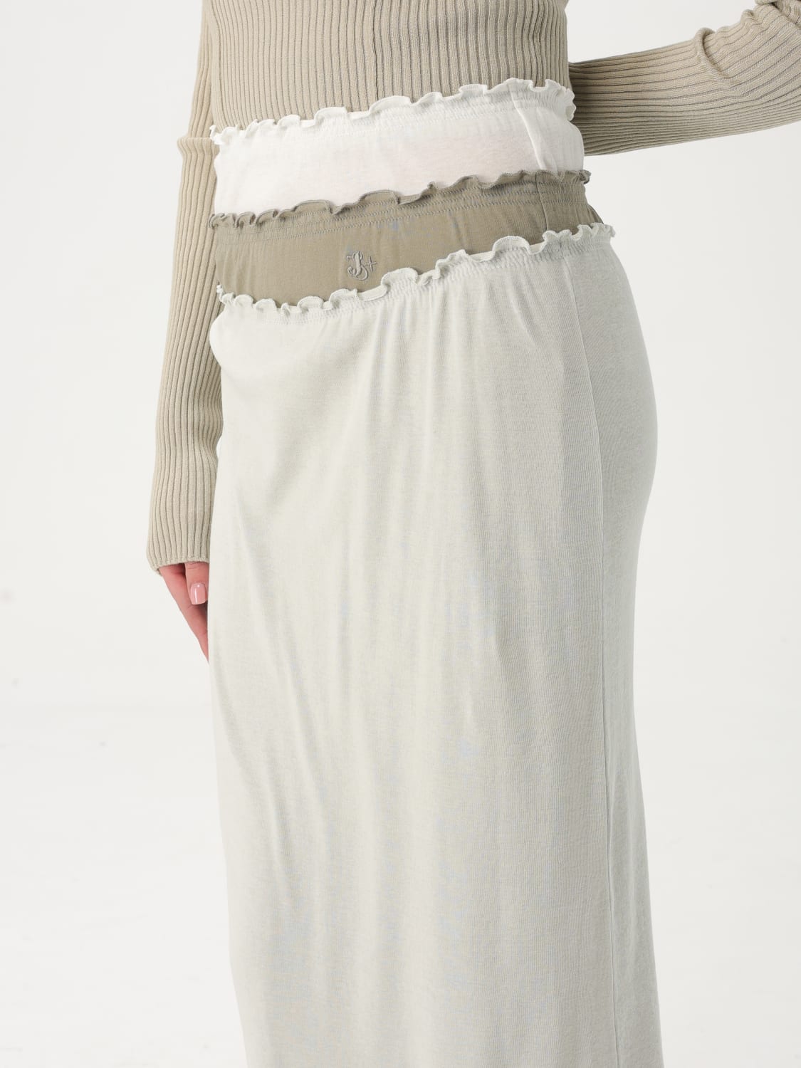 スカート JIL SANDER Woman Skirt Beige J40FV0105JTN356 370 JIL SANDER: Skirt woman - Beige | Jil Sander skirt