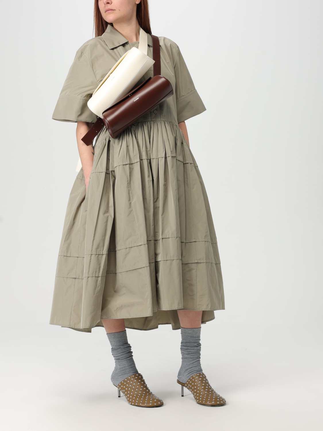 ショルダーバッグ・ポシェット JIL SANDER Woman Shoulder bag Beige J08WD0008P5355 106 JIL SANDER: Crossbody bags woman - Beige | Jil Sander