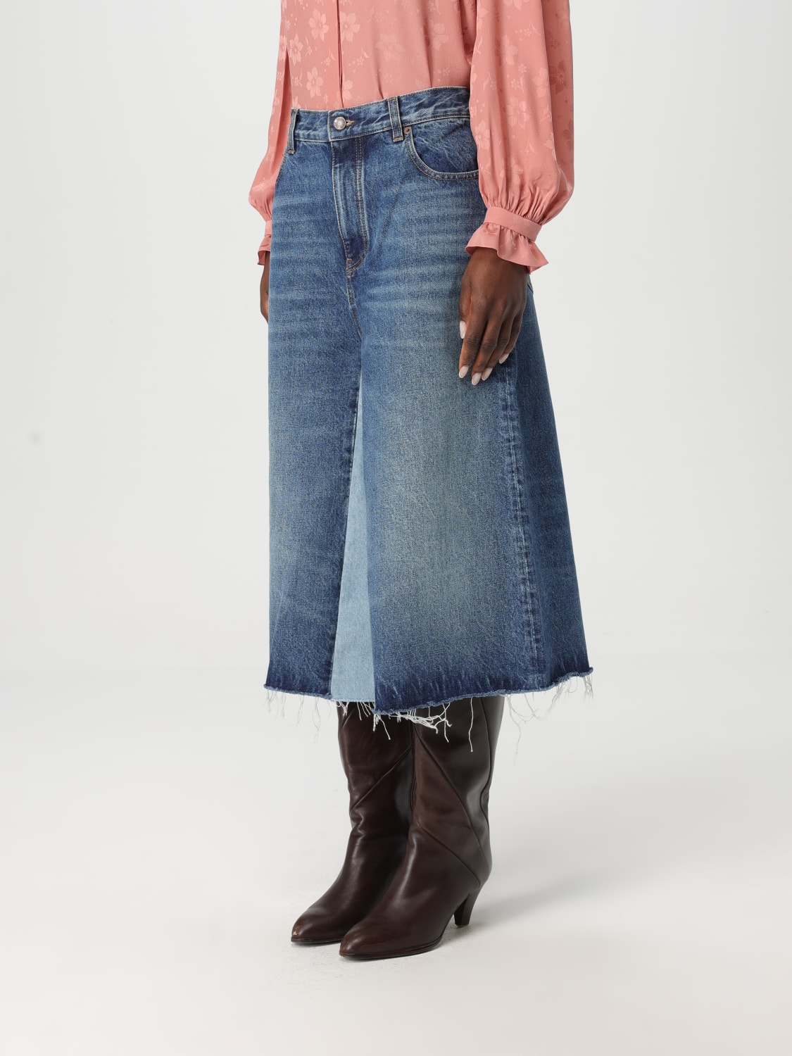 CHLOÉ PANTALONES CORTOS: Vaquero mujer ChloÉ, Azul Oscuro - Img 4