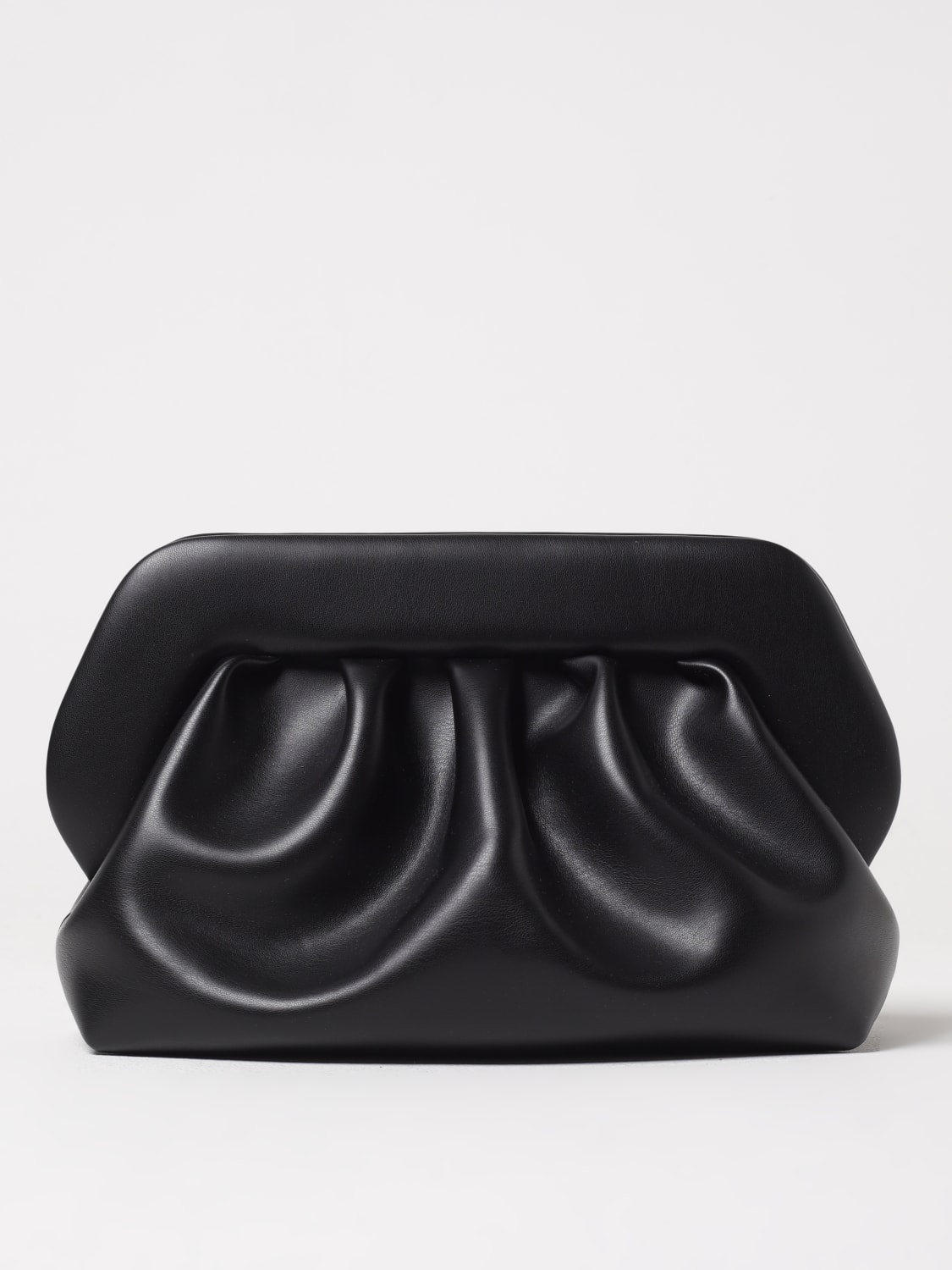 THEMOIRÈ CLUTCH: Borsa Bios Themoirè in nappa vegana , Nero - Img 1