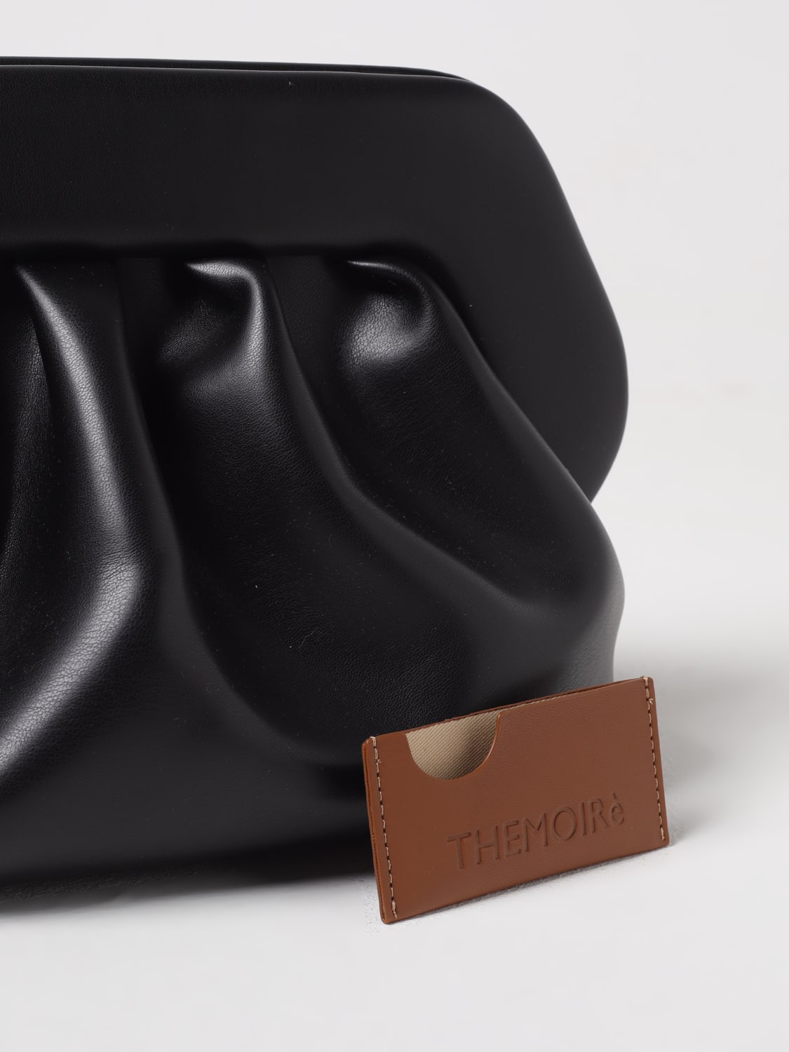 THEMOIRÈ CLUTCH: Borsa Bios Themoirè in nappa vegana , Nero - Img 3